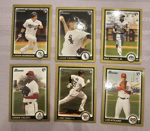 2010 Bowman Gold Rookie 6 Card Lot - Picture 1 of 7