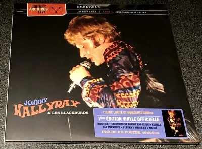 JOHNNY HALLYDAY-GRENOBLE 10 FEVRIER 1968-EU 2022 2xLP-LIMITED 3000-NEW & SEALED - Image 1 of 3
