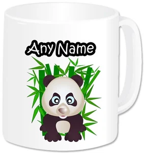 Personalised Baby Panda Mug Custom Name Cup Animal Lover Boys Girls Kids Gifts - Picture 1 of 4