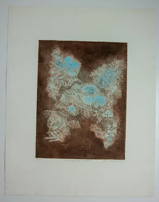 Aki Roland: Farb-Radierung "ninigino mikoto" E/A Ex. 1971 - Bild 1 von 4