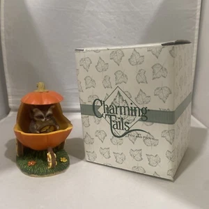 Fitz & Floyd Charming Tails Jack-O-Lantern Jalopy Halloween Decor Raccoon VTG - Picture 1 of 4