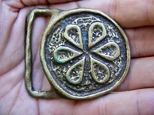 Hebilla de cinturón de colección AMAPOLA ARTE tecnología éter MAR flor erizo años 70 modernista rara en muy buen estado+ - Imagen 1 de 4