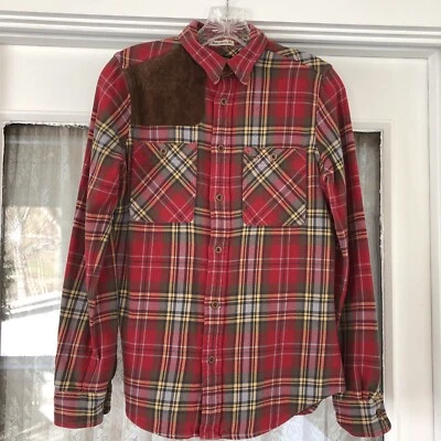 RALPH LAUREN RUGBY SKINNY FIT Womans Plaid L/Slv Country Style Button-up Shirt 6 - Image 1 of 4