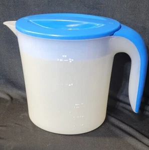 Mr. Coffee Iced Tea Maker TM70 REPLACEMENT PITCHER - Blue Lid - Washed, CLEAN! - Picture 1 of 13