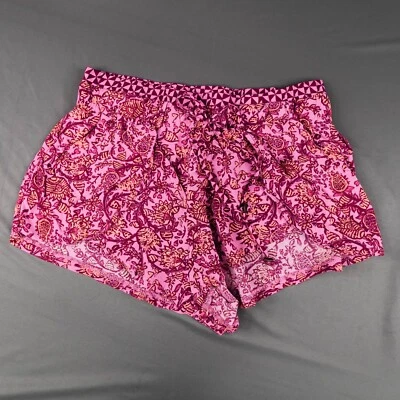 Women Shorts Large Purple Boho Festival Coastal Cottage Casual Indie Artsy - Image 1 of 4