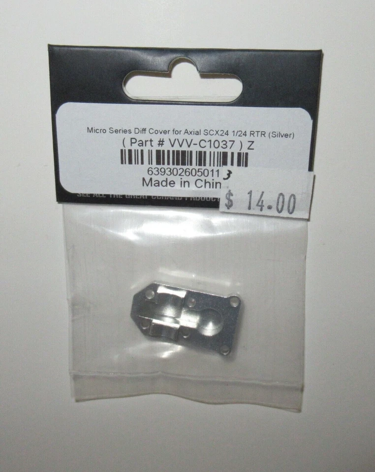 RC4WD Micro Series Diff Cover for Axial SCX24 (Silver) #VVV-C1037 NIP - Image 1 of 1