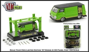 Construye tu propia camioneta Dodge A100 '67 panel M2 1:64 diecast elevador de coche incluido - Imagen 1 de 3