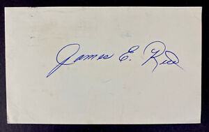 Feb 3 1975 GPC JIM RICE Signed INDEX CARD HOF BOSTON RED SOX Rookie Year James