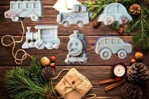 Handmade Train Soap, Car Soap, Bus Soap, Jeep Soap, Mini Car Soap, Organic Soap - Picture 1 of 4