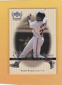1999 CENTURY LEGENDS EPIC MILESTONES BARRY BONDS #EM10 GIANTS NMMT *66239