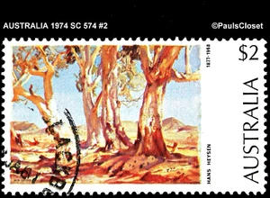 AUSTRALIA 1974 SC 574 RED GUM OF FAR NORTH $2 USED NO GUM F/VF #2 - Picture 1 of 2