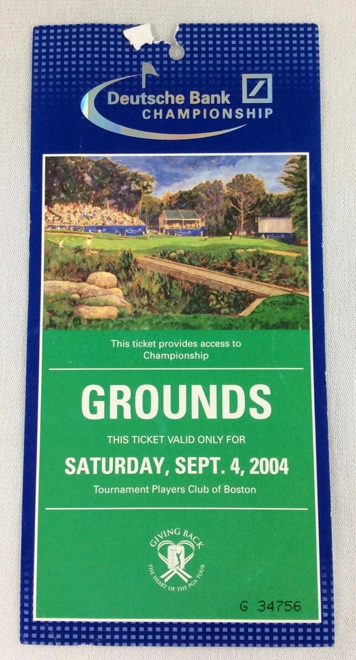 2004年9月04日德意志银行锦标赛高尔夫门票-维杰·辛格冠军 — 第 1/1 张图片