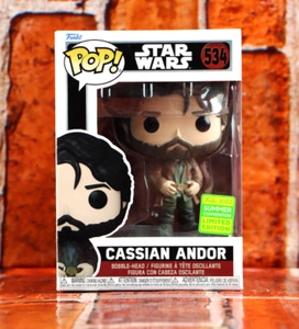 Funko Pop Star Wars Cassian Andor #534 SDCC Exclusive W/ Protector - Picture 1 of 8