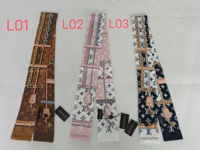 Twilly Scarf Ribbon Bag Handle Wrap | Silk-Like Twill Satin Neck Hair Accessory - Image 1 of 4