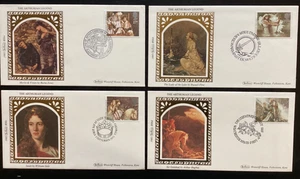 GB 1985 Arthurian Legends FDCs x 4, Benham Silks, All Special pmks (BEN97) - Picture 1 of 1