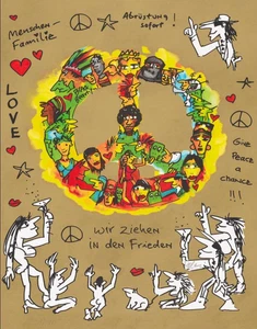 Serigrafía a color Udo Lindenberg "Nos vamos a la paz" edición 2025 - Imagen 1 de 1