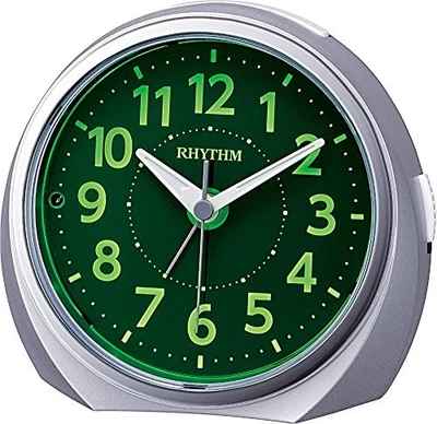 RHYTHM Luke R666 Analog Alarm Clock, Night Visibility, Dark Light, Automat [NEW] - Image 1 of 4