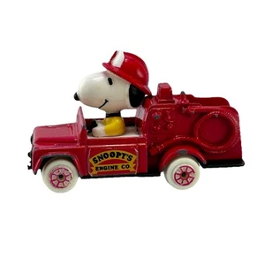 SNOOPY’S FIREMAN FIRETRUCK 0157 DIE CAST EXIT SN07 - Picture 1 of 9
