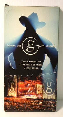 Double Live - Garth Brooks (Cassette, 1998) 2 Tape Set, Capitol Nashville - Image 1 of 3