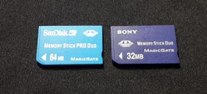 X2 32MB 64MB Memory Stick PRO / Duo Card For Sony PSP Cybershot Digital Camera - Picture 1 of 3