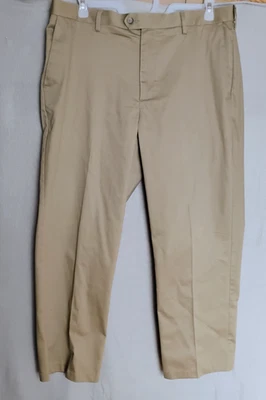 Chinos Croft & Barrow clásicos frente plano beige caquis 38 X 29 Foto 1 de 4