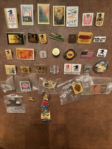 35 Vintage USPS Post Office Anstecknadeln und Briefmarken Pin Lot - Bild 1 von 12