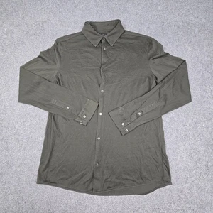 COS Shirt Mens MEDIUM Green cotton Long Sleeve Button Up casual collared Size M - Picture 1 of 9