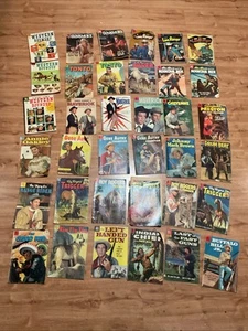 Lot Of 36 Western Comics Poor to Good Rogers Autry Oakley Lone Ranger Tonto Dell - Picture 1 of 7