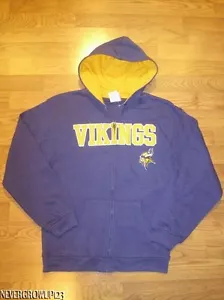 SUDADERA CON CAPUCHA PÚRPURA MINNESOTA VIKINGS YOUTH L 12/14 ~ SUDADERA ~ CAPUCHA ~ NUEVA CON ETIQUETAS - Imagen 1 de 1