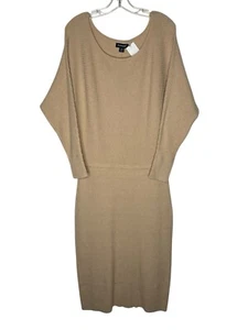 Studio Park x Amy Stran Dolman-Sleeve Sweater Dress A620515 Beige Size Small New - Picture 1 of 7