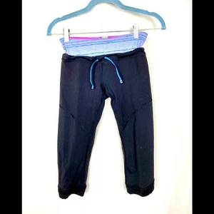 Ivivva by lululemon drawstring crop pant black 12 - Picture 1 of 6