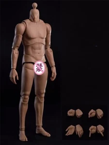 Figura Cuerpo Duradero Hombro Estrecho Hombre Asiático 12" 1/6 para Cabeza Worldbox Esculpida - Imagen 1 de 7