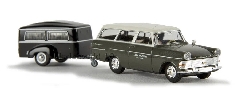 BREKINA REKORD P2 CON RIMORCHIO SCALA 1/87 H0 20170 - Immagine 1 di 1