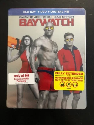 Baywatch - Target Exclusive Steelbook (Blu-Ray + DVD) Dwayne Johnson Has Dents - Image 1 of 4