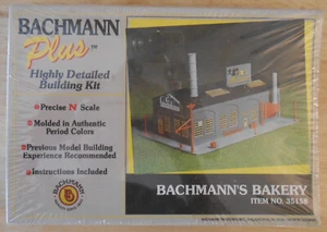 N scale Bachmann Plus Bachmann's Bakery building kit 35158 NIB sealed ships free - Picture 1 of 3