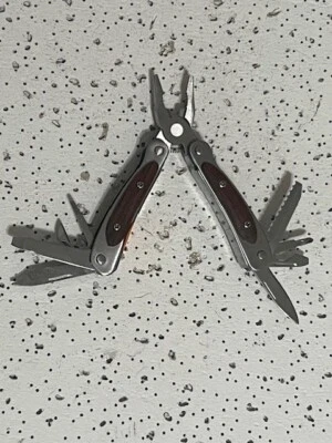 Winchester 多工具皮拉带木柄 4 英寸开口不锈钢— — 第 1/4 张图片