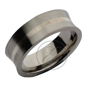 8mm Titanio Cóncava Diseñado Alianza M-Z - Imagen 1 de 1