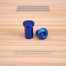 Benchmade 556-1 555-1 G10 Mini Grip Griptilian BLUE Titanium 2pc Pivot Screw Set