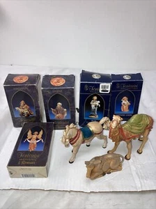 Vintage Fontanini Nativity Set 5" Italy Figurines Animals Mixed Lot of 8 pcs - Picture 1 of 6