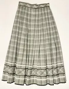 Gonna Dirndl Vintage Trachten Rock Tedesca 36 Bavarese Tirolo Tradizionale Foderata - Foto 1 di 15