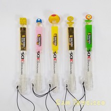 New Super Mario Bros 2 Gashapon Stylus T-Arts - 5PC SET 4.6in Mushroom 2012