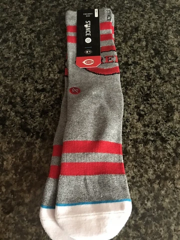 NWT Stance Socks Cincinnati Reds Mens Shoes Size 6-8.5 Riverfront New Baseball Cover