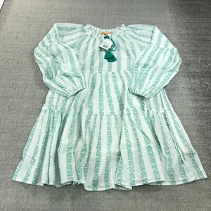 New Oliphant Dress Womens Small Ballon Sleeve Short Dress Colorful Archer Green - Picture 1 of 9