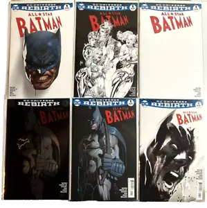DC Universe Rebirth ~ ALL STAR BATMAN #1 & 3 ~ Synder ~ VARIANTS ~ Lot Of 6 ~NM - Picture 1 of 11