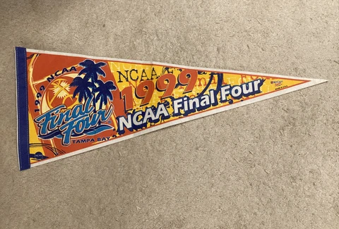 1999 NCAA Final Four Tampa Bay Pennant Made In USA Cover
