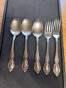 ONEIDA COMMUNITY LOUISIANA CUBIERTOS DE ACERO INOXIDABLE MEZCLA 3 CUCHARAS SOPERAS 1 TENEDOR 1 ENSALADA - Imagen 1 de 4