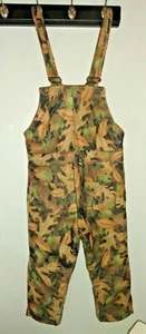Racoe Inc Made in USA Boys Camo Bibs Overalls Insul. Hunting Cold Weather M 8/10 - Picture 1 of 9