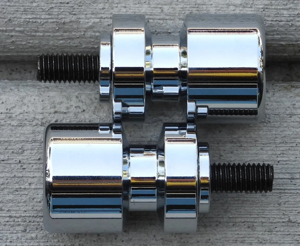 Kawasaki Ninja ZX6 ZX10 ZX6R ZX10R 2013-2024 carretes basculantes cromados Foto 1 de 1