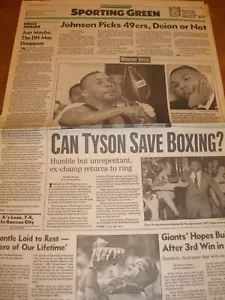 Juli 1995 San Francisco Chronicle Sporting Green - Mike Tyson - Bild 1 von 1