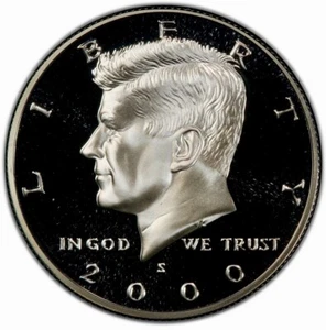 Kennedy Half Dollar Silver Proof 2000 Uncirculated 90% Silver 50c Coin - Picture 1 of 12